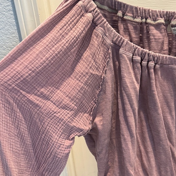 We The Free Parfait Bubble Lavender Purple Off-Shoulder Top Large NWOT - Picture 8 of 15